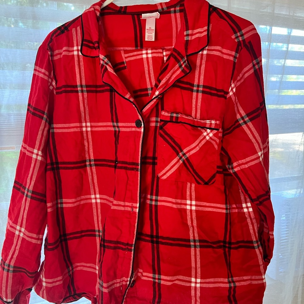 Wondershop Red Plaid Sleepwear Set